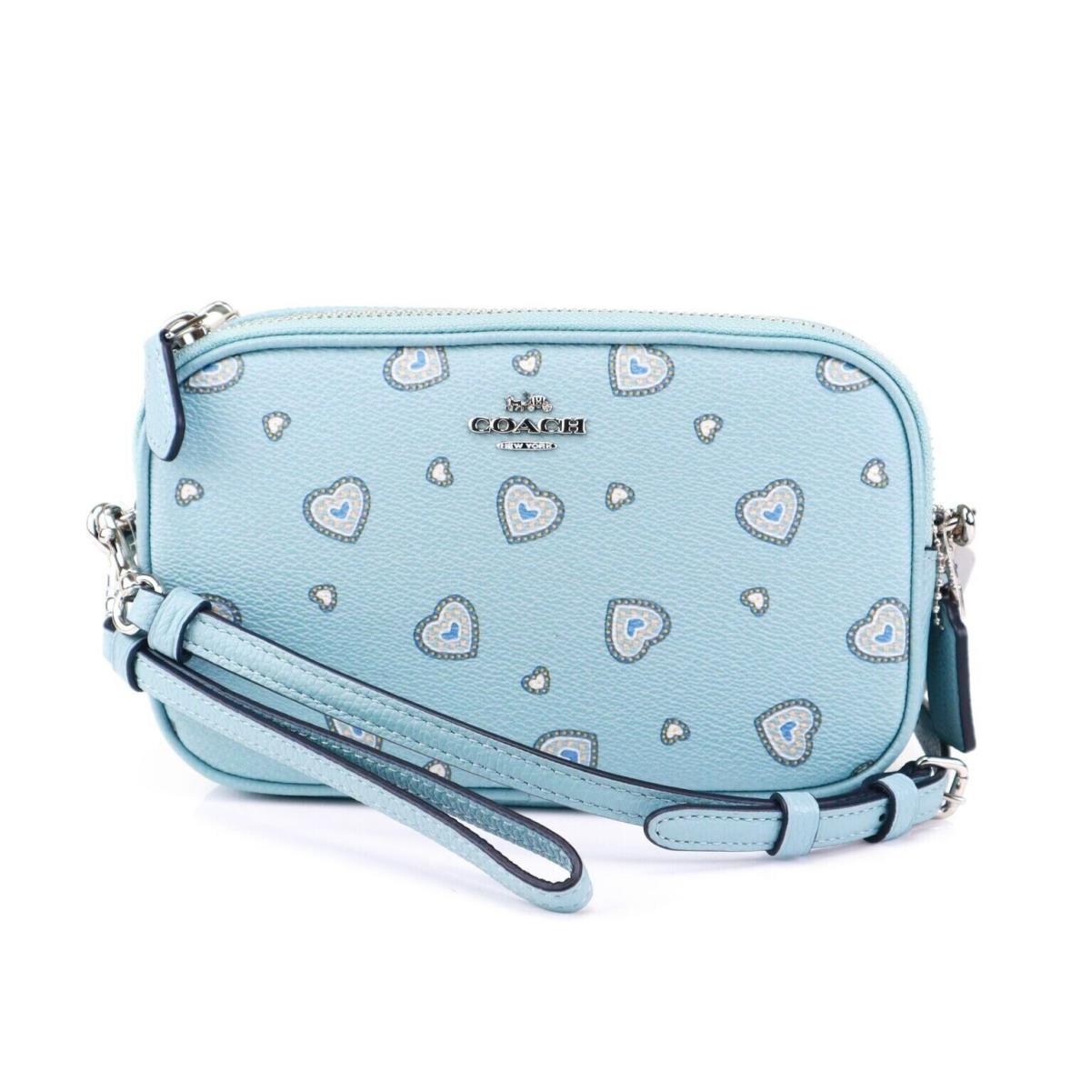 Coach Western Heart Crossbody Camera Bag Light Turquoise