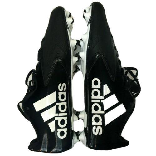 Adidas Athlete Sports Black White Lace up Cleats Size 13 Football Men Shoes