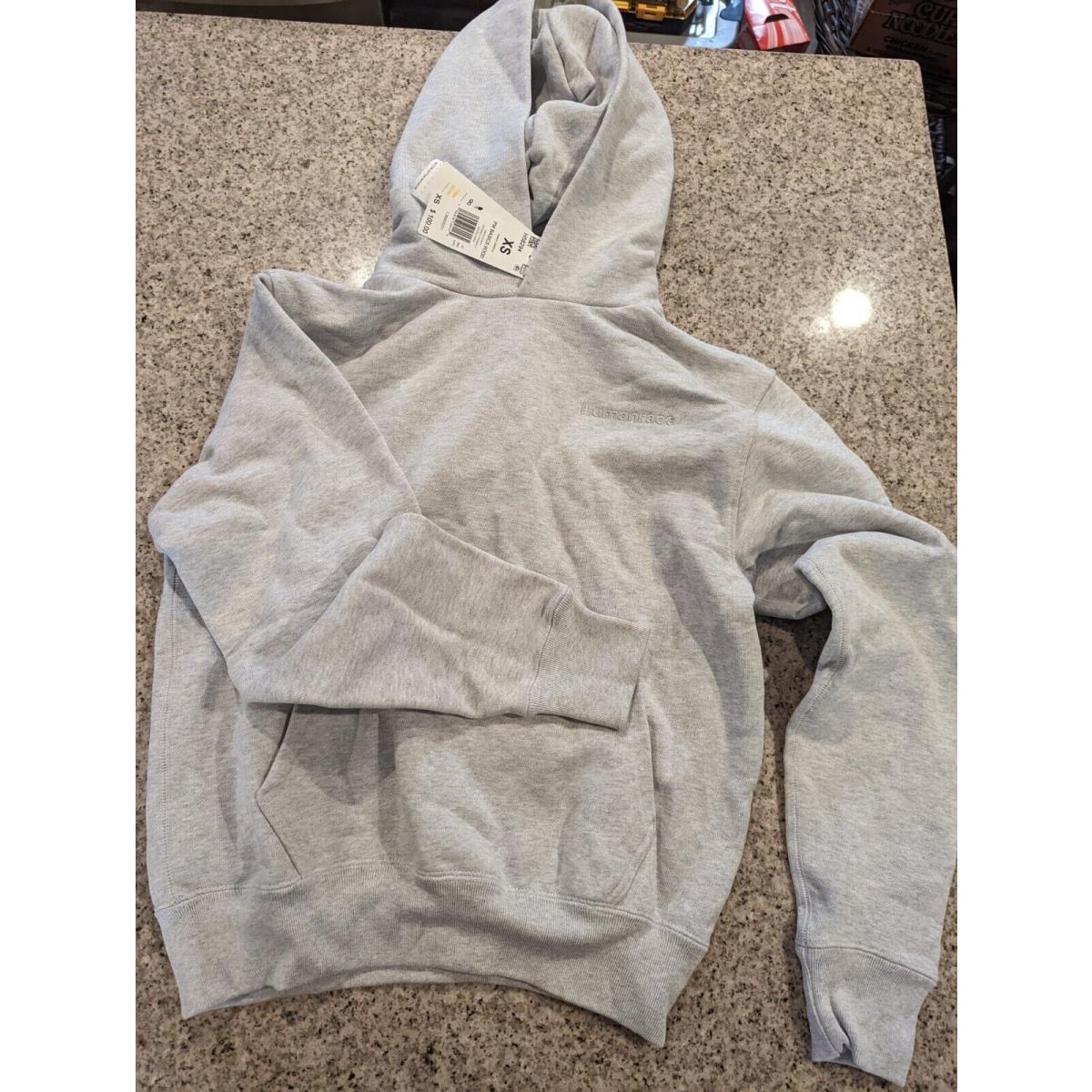 Adidas x Pharrell Williams Unisex Basics Hooded Sweatshirt Light Gray Heather XS
