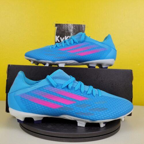 Adidas X Speedflow.3 FG Soccer Shoes Blue Training Boots Cleats Mens Sz 9.5