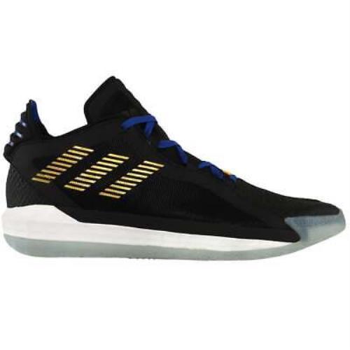 Adidas FW5526 Dame 6 Mens Basketball Sneakers Shoes Casual - Black - Size