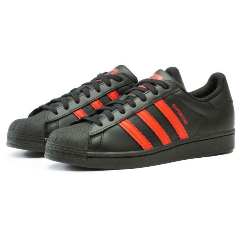 Adidas shoes Superstar - Core Black/Vivid Red/Core Black 0