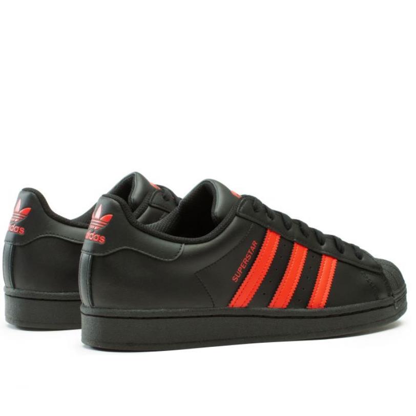Adidas shoes Superstar - Core Black/Vivid Red/Core Black 1