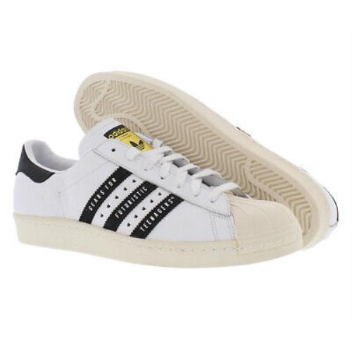 Adidas Superstar 80s Human Mens Shoes Size 10.5 Color: White/black/off-white - White/Black/Off-White , White Main
