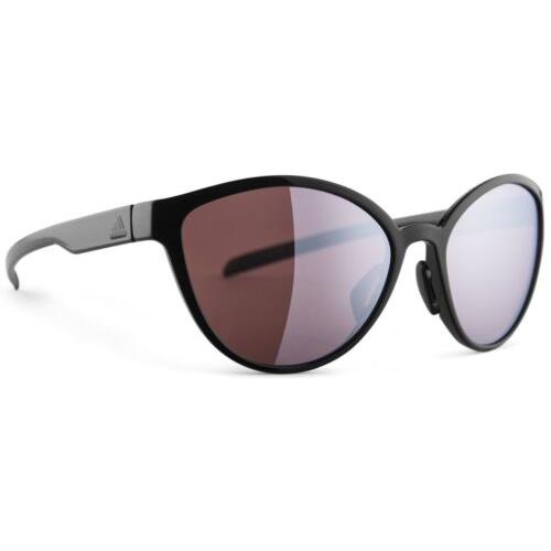 Adidas Designer Sunglasses Tempest in Black Shiny Lst Active Silver Lens