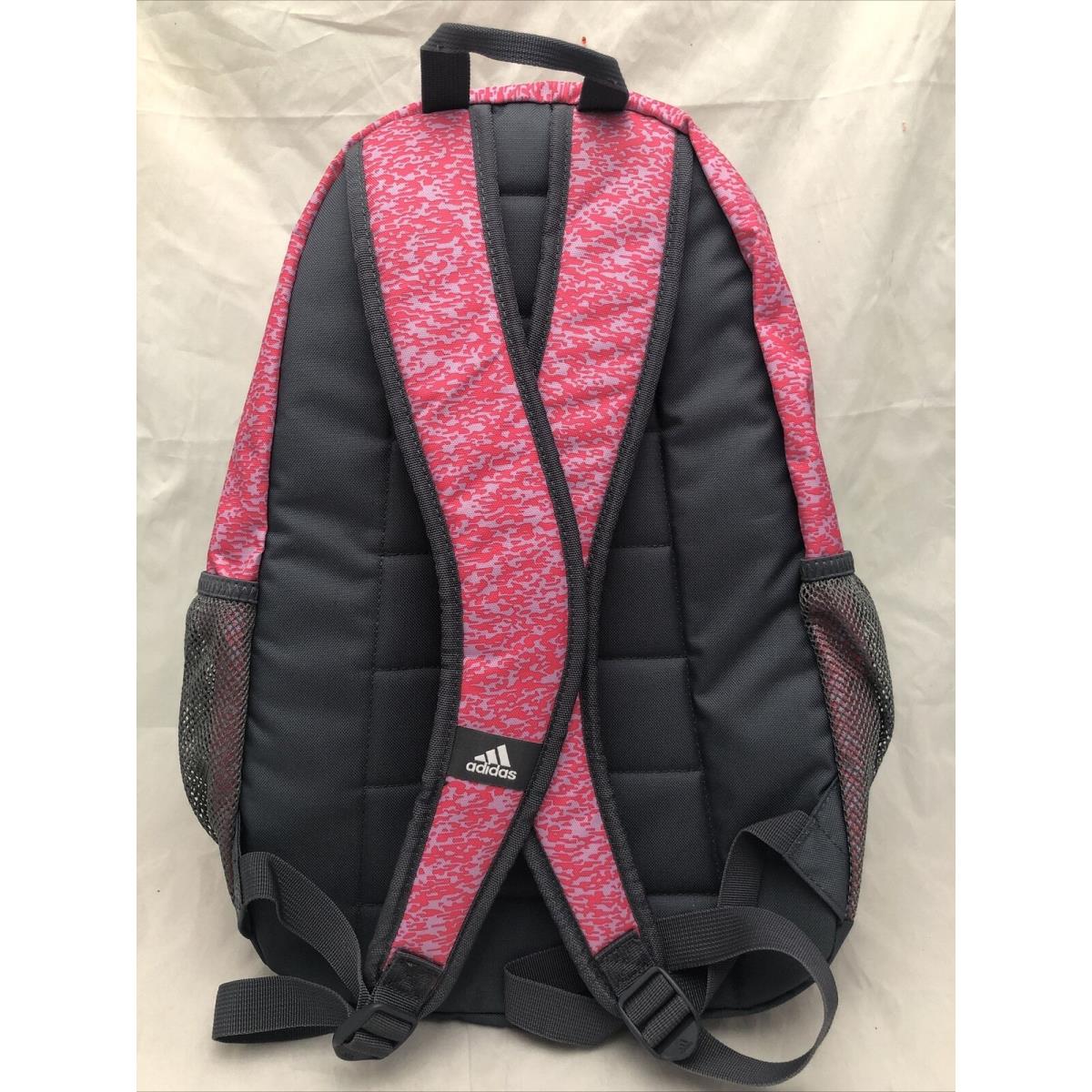 Adidas Foundaton IV Laptop Pink Gray Backpack Pockets Laptop Media Tech Lifetime