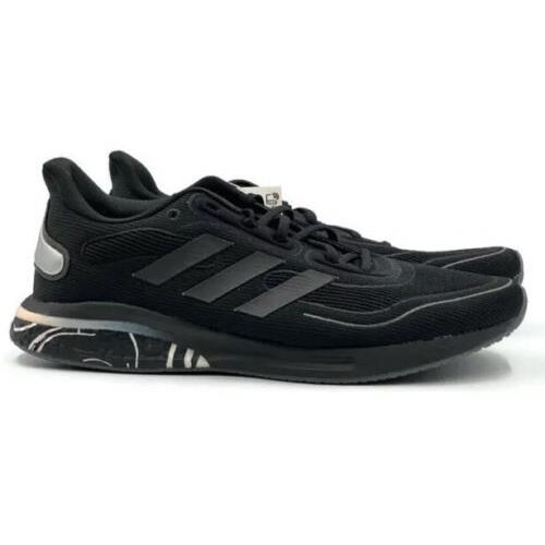 Adidas Supernova Womens Sz 9.5 Casual Running Shoe Black White Trainer Sneaker