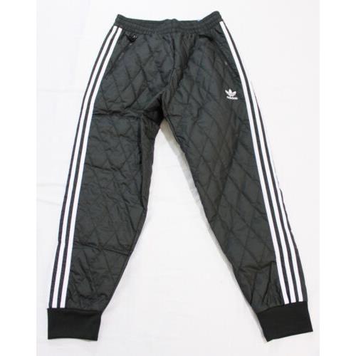 Adidas Men`s Adicolor Classics Quilted Track Pants AH4 Black/white Size XS