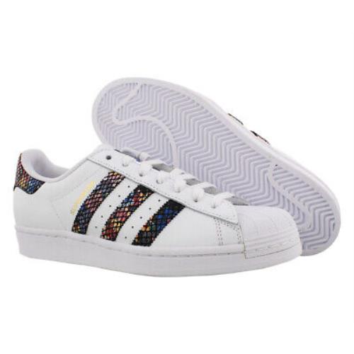 Adidas Superstar Womens Shoes Size 7.5 Color: White/black/red