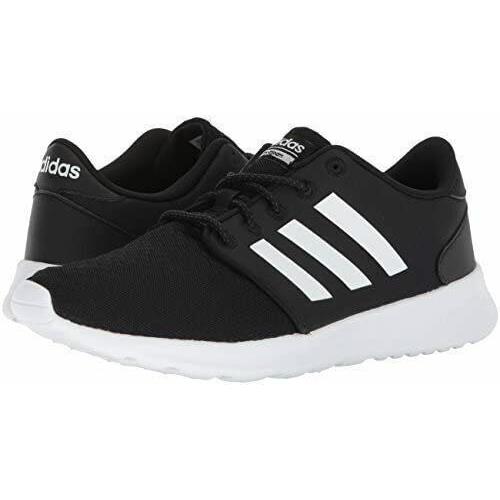 Women`s Adidas QT Racer Cloudfoam Running Shoes DB0275 Size 9 Black/wht
