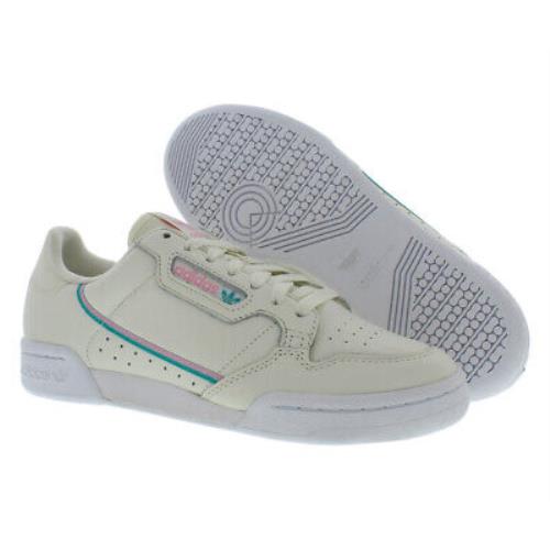 Adidas Continental 80 Mens Shoes Size 9 Color: Off-white/teal/pink