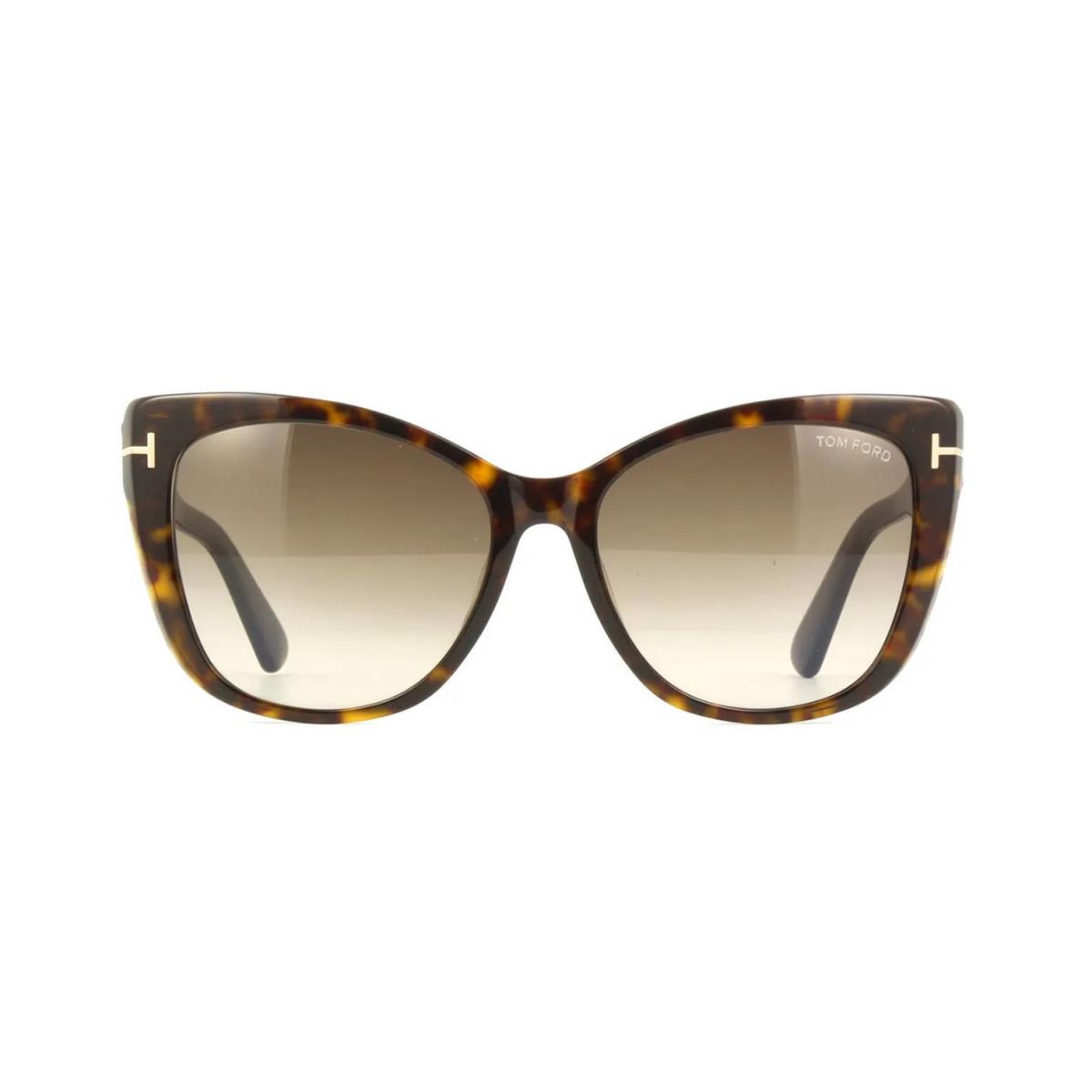 Tom Ford Nora FT 0937 Dark Havana/roviex Shaded 52K Sunglasses
