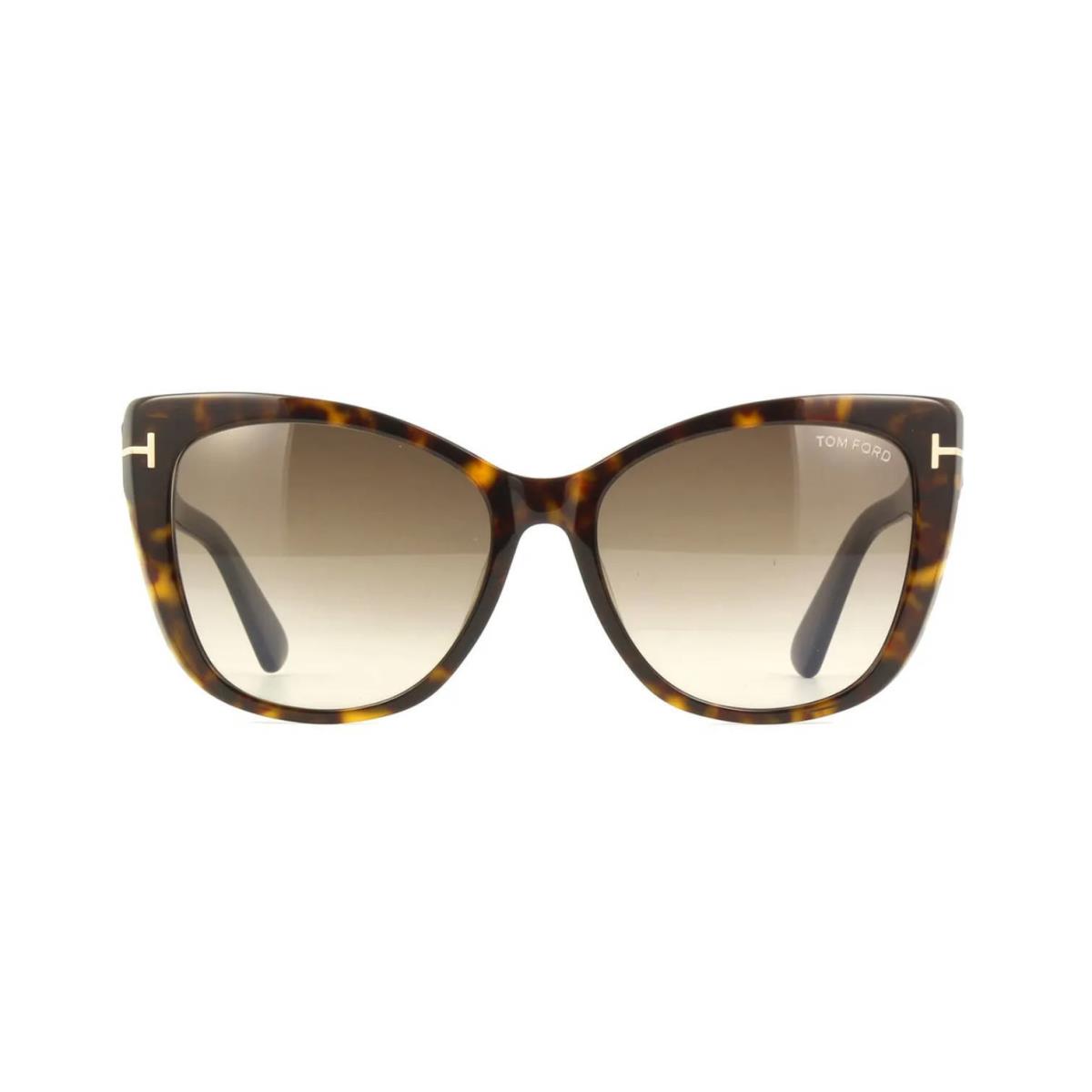 Tom Ford Nora FT 0937 Dark Havana/roviex Shaded 52K Sunglasses - Frame: Dark Havana, Lens: Roviex Shaded