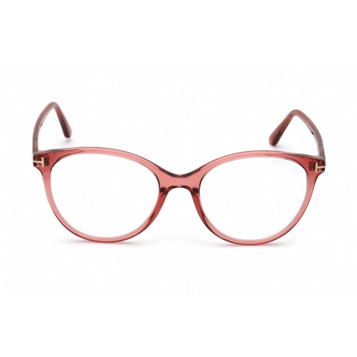 Tom Ford FT5742-B 072 Eyeglasses Shiny Pink Clear Frame 53mm