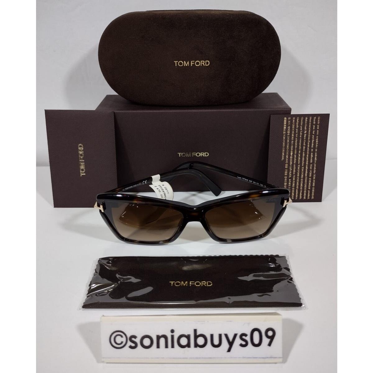 Tom Ford sunglasses Leah - Dark Tortoise Frame, Brown Gradient Lens 3