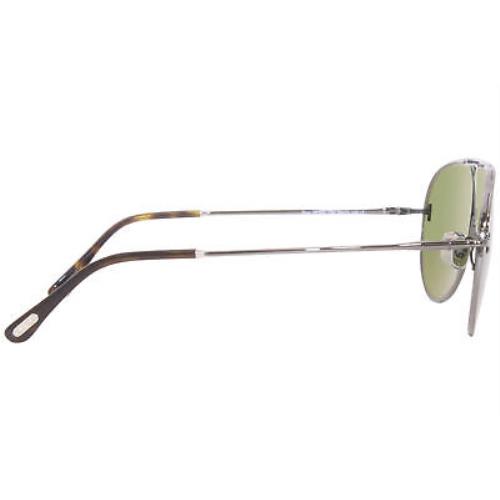 Tom Ford sunglasses Theo - Gray Frame, Green Lens 1
