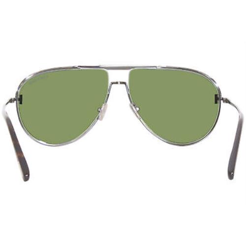 Tom Ford sunglasses Theo - Gray Frame, Green Lens 2