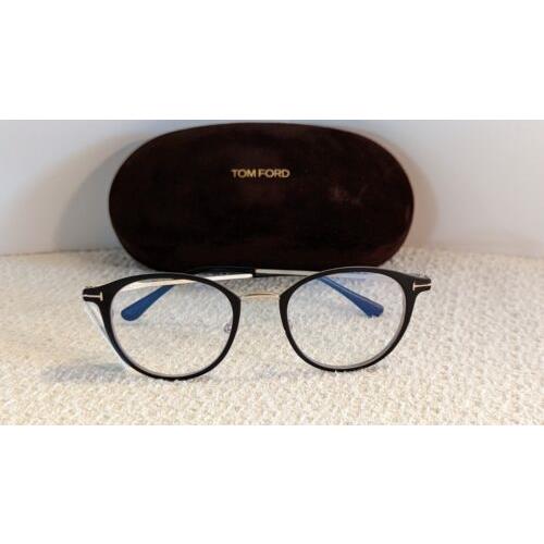 Tom Ford eyeglasses Optical Collection - Matte Black & Gold Frame 0