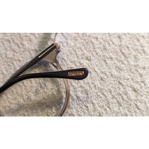 Tom Ford eyeglasses Optical Collection - Matte Black & Gold Frame 4