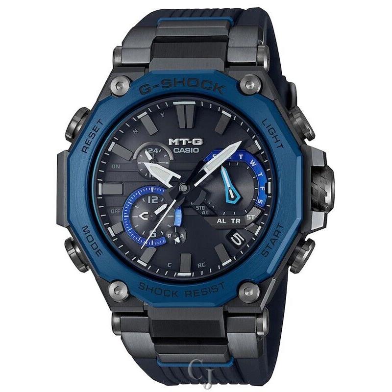 G-shock Mt-g MTG-B2000 Series Connected Bluetooth MTG-B2000B-1A2 - Dial: Black, Band: Black, Bezel: Blue