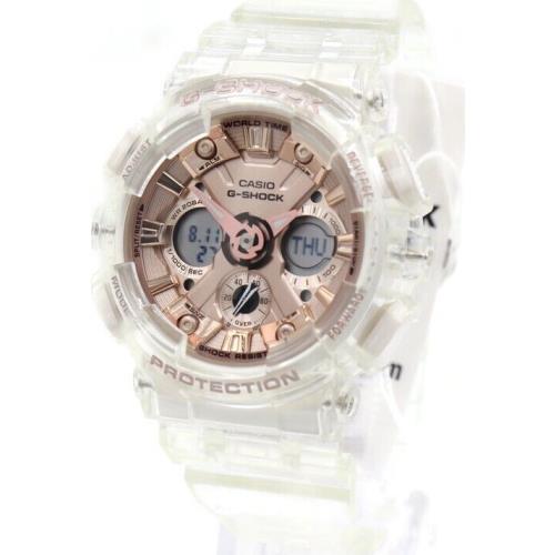 Casio G-shock Clear Digital-analog Chronograph Men Watch GMAS120SR-7A