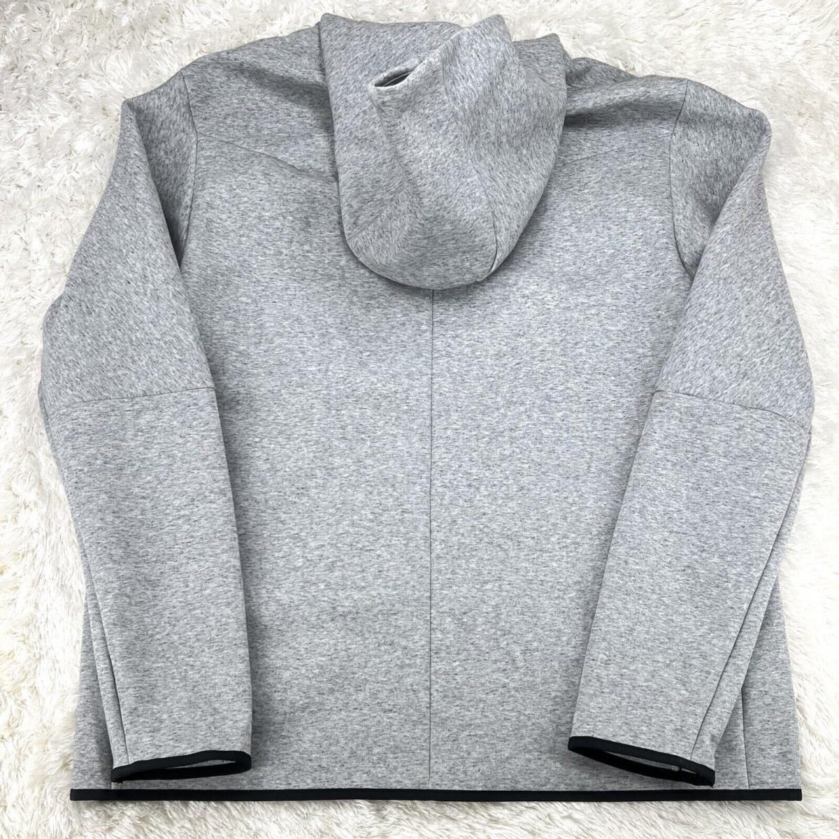 Nike Sportswear Tech Fleece Heather Grey Hoodie Jacket DD4688-010 Men`s Size XL