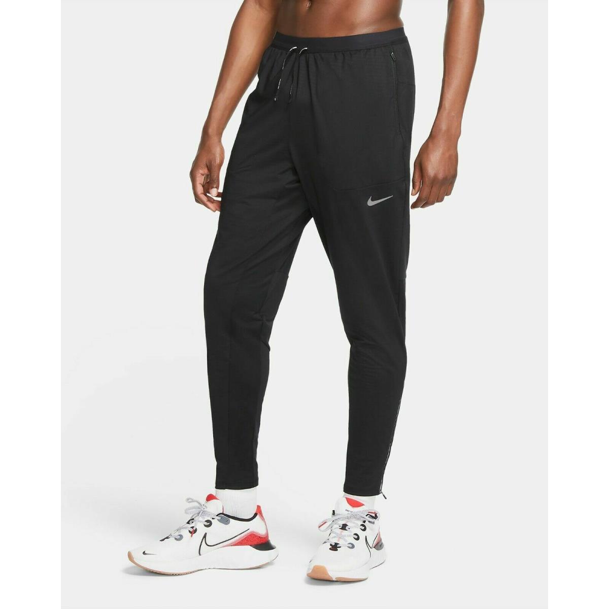 Nike Phenom Elite Men`s Knit Running Pants CV7437-010 Mens Size S