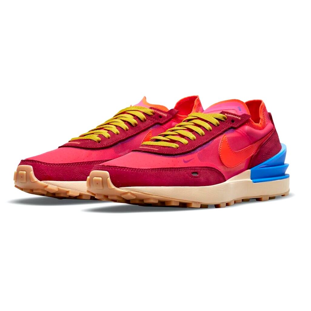 Nike Waffle One Mens Size 9 Sneaker Shoes DA7995 601 Hyper Pink Crimson