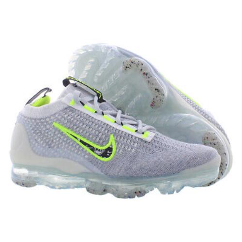 Nike Vapormax 2021 Boys Shoes Size 4 Color: Wolf Grey/white-black-volt