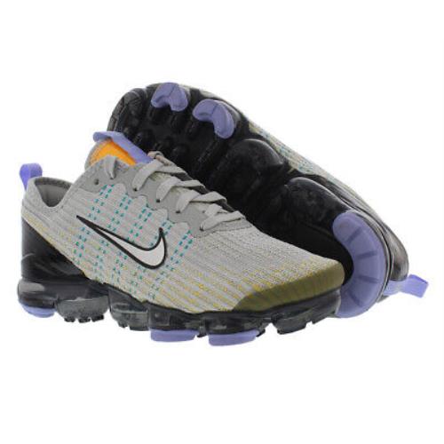 Nike Air Vapormax Flyknit 3 Girls Shoes Size 4 Color: Grey/purple/black