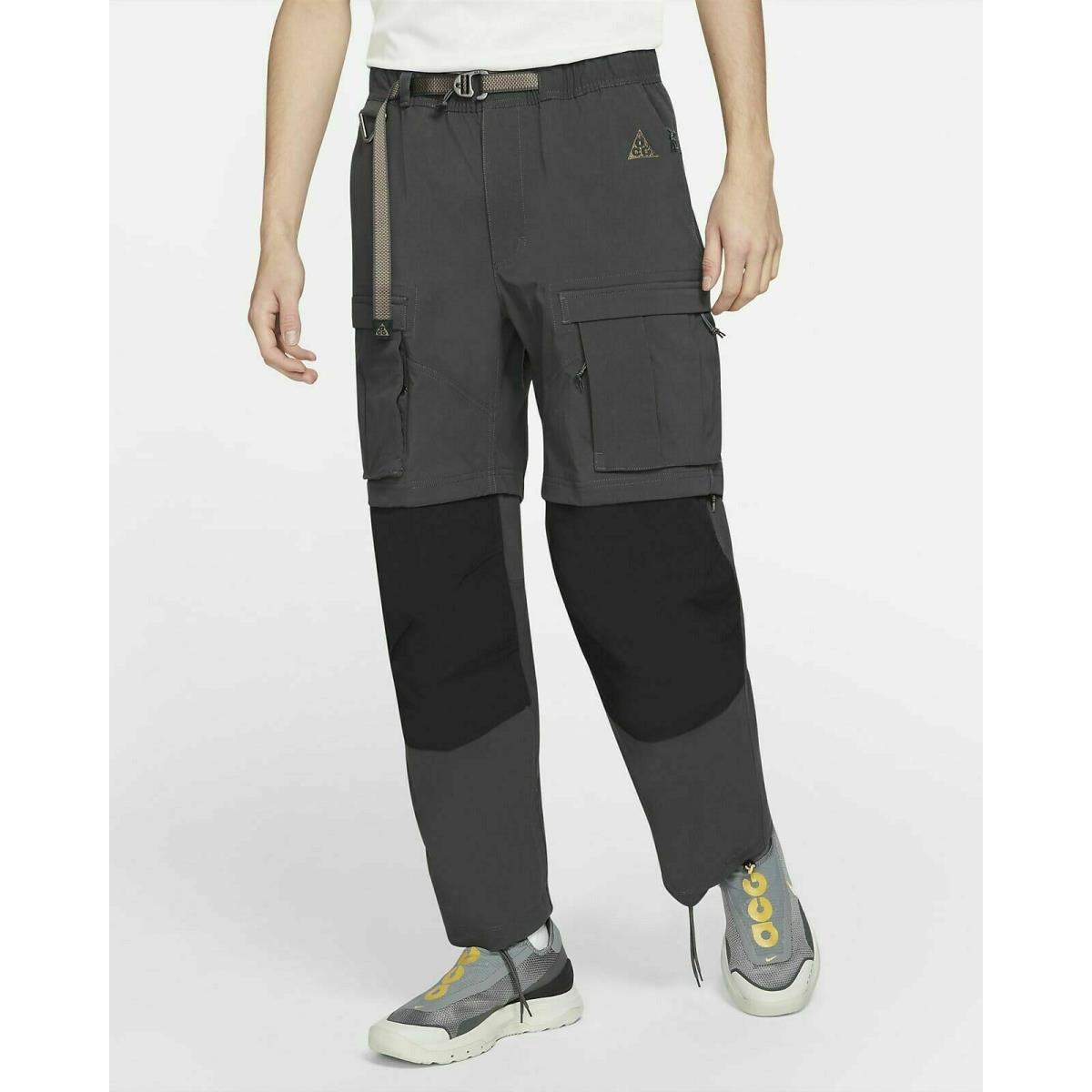 Nike Acg Convertible Smith Summit Smoke Grey Cargo Pants CV0655-070 Men s XL