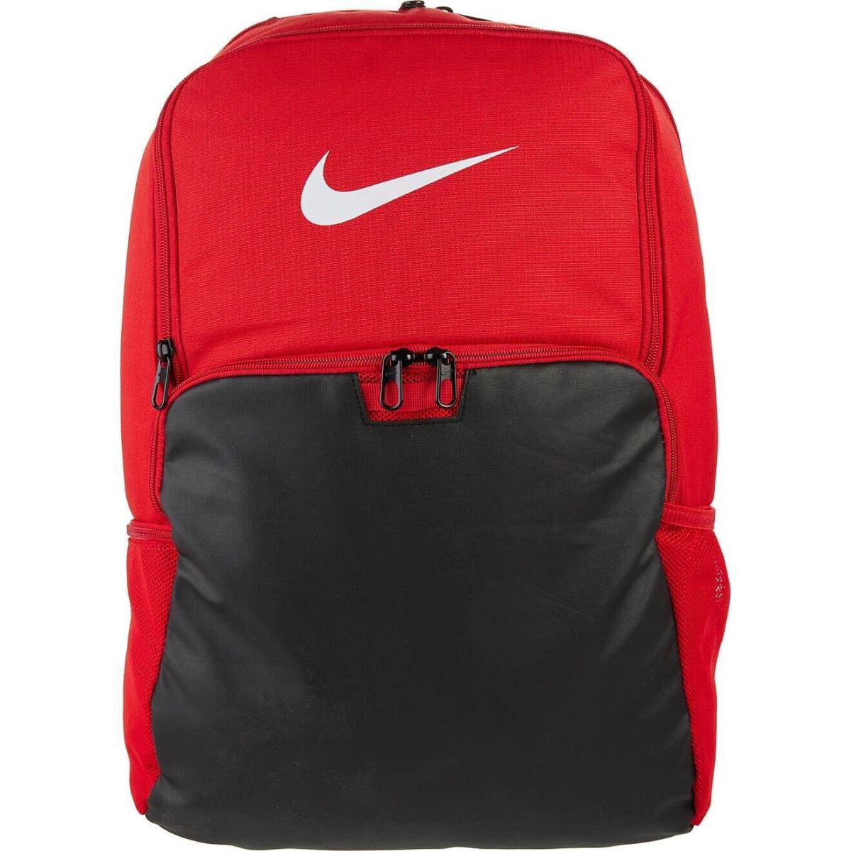 Nike Brasilia 9.0 Training Backpack with Laptop Sleeve Red/black