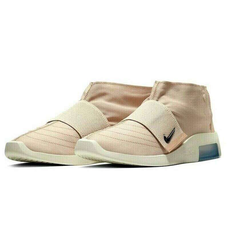 Nike Air Fear Of God Moc Mens Size 10 Sneakers Shoes AT8086 200 Particle Beige