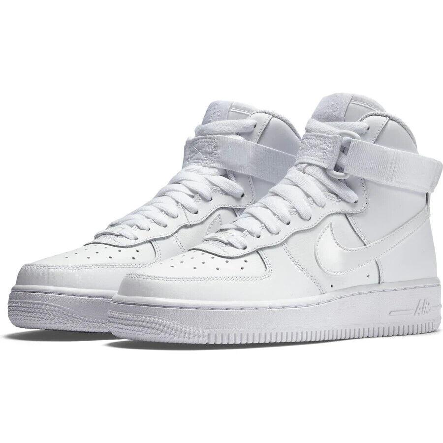 Nike Air Force 1 High GS Womens Size 8.5 Shoes 653998 100 Triple White sz 7Y