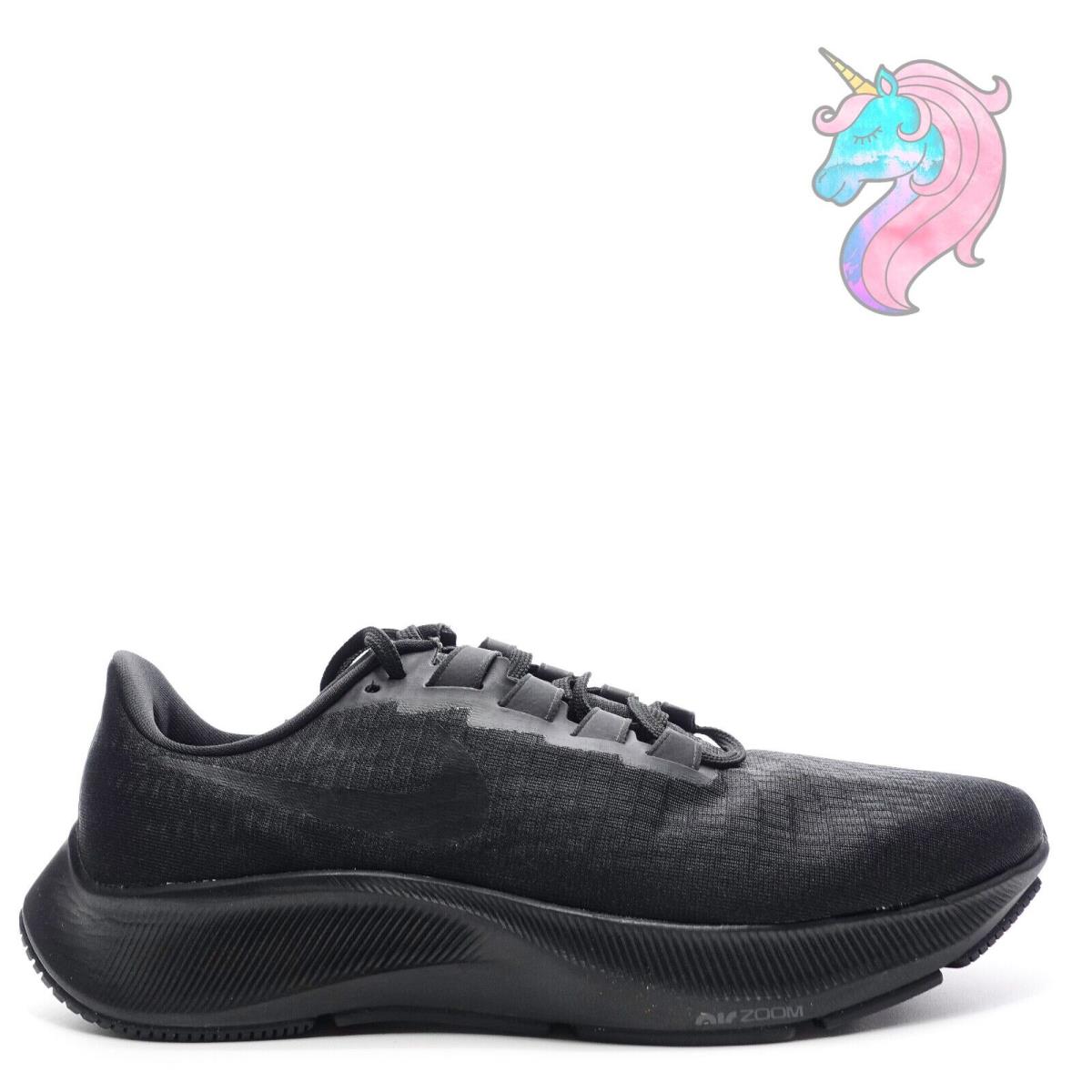 Nike Air Zoom Pegasus 37 Triple Black Running Shoes Mens Size 11.5 BQ9646-005
