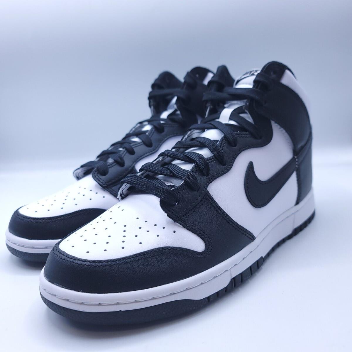 Nike Dunk HI Retro Athletic Basketball Shoe Mens Size 9.5 DD1399-105 White Black - White