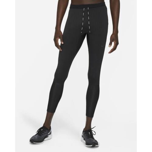 Black-M More Mile Compression Womens Long Running Tights 