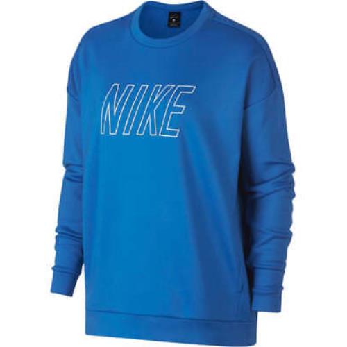 Nike Women`s Therma Fleece Logo Training Sweatshirt Small