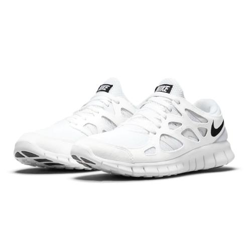 Nike Free Run 2 Running Shoes White Black Platinum Men`s 9.5 DH8853-100