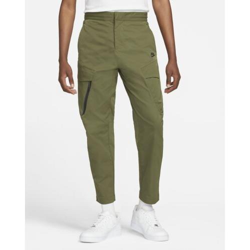 Nike Sportswear Tech Woven Unlined Cargo Pants Rough Green Mens 34 DH3866-326
