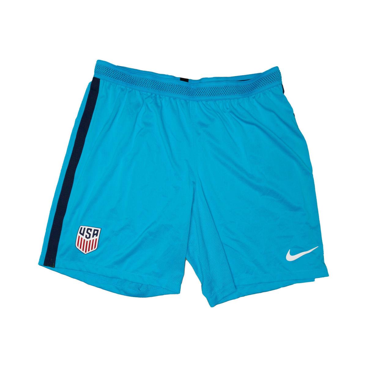 Nike Men Usa Aeroswift Athletic Soccer Shorts Elastic Waist Blue Size Xxl 7413