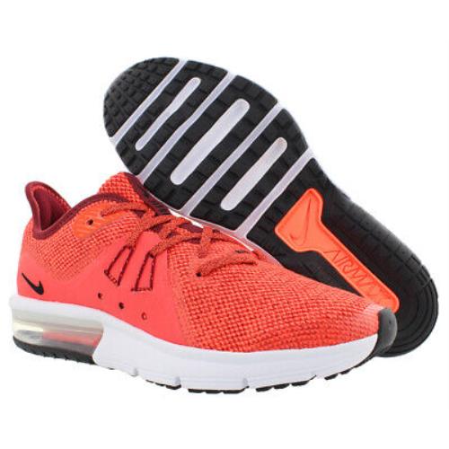 Nike Air Max Sequent 3 Boys Shoes Size 7 Color: Team Red/black/total Crimson