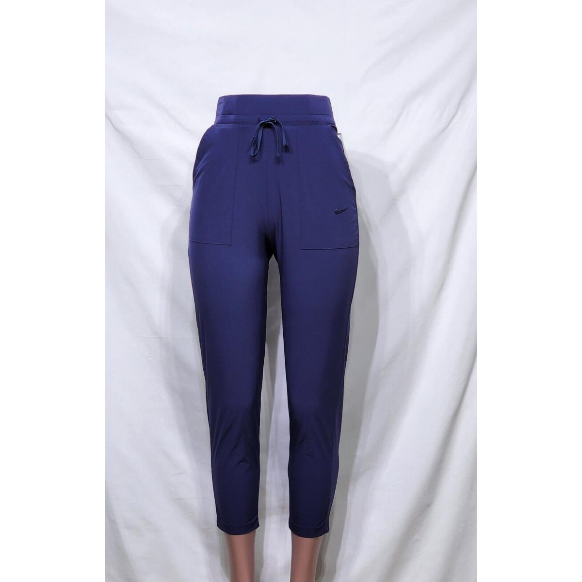Nike Bliss Luxe Women`s 7/8 Training Pants CU4603-410 Blue Size Small