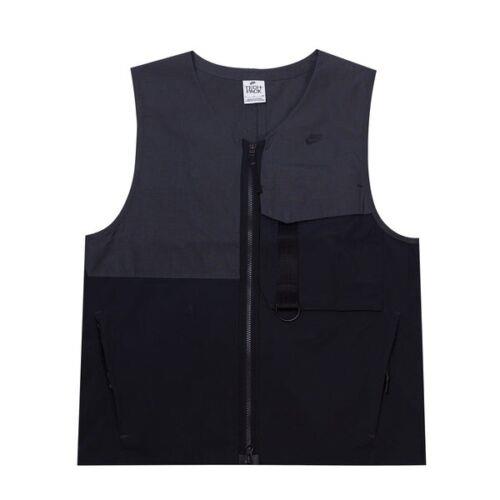 Nike Sportswear Tech Pack Unlined Gilet Vest Men Sz Large Black Gray DM5534-060
