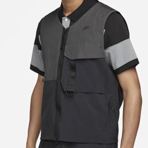 Nike Sportswear Tech Pack Vest Black DM5534-060 Men`s Small