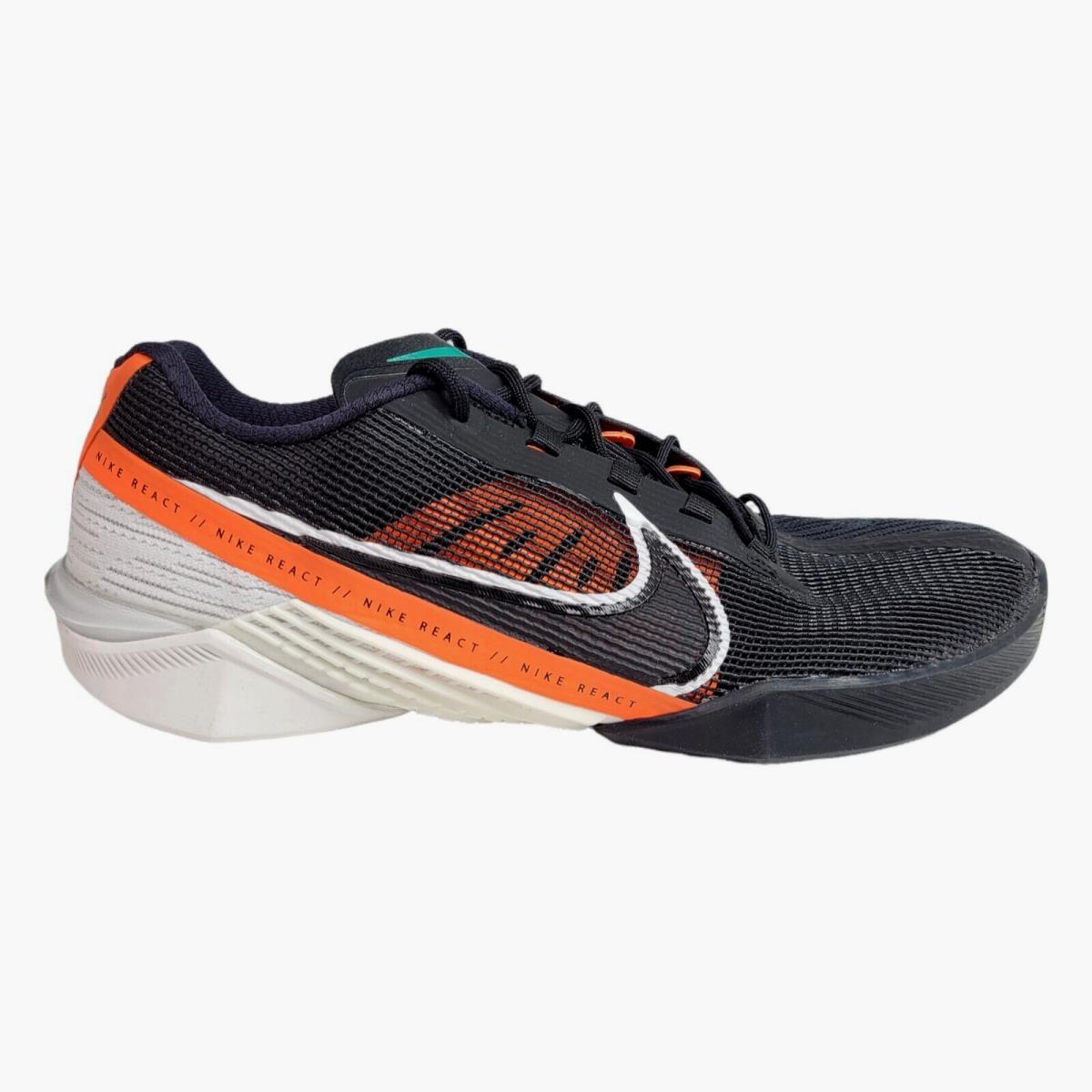 Nike Mens 9 React Metcon Turbo Black Orange Training Crossfit Shoes CT1243-083