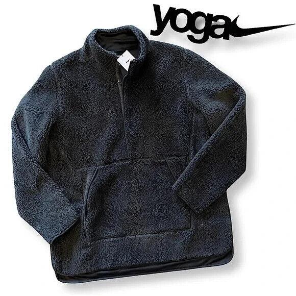 Nike Therma-fit Yoga Sherpa Fleece Sweatshirt DD2182-010 Men s Xlarge