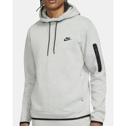 Nike Sportswear Tech Fleece Pullover Hoodie DD5174-063 Dark Grey Men`s Small S