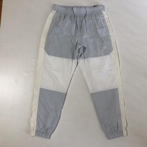 Nike Sportswear Woven Trousers Mens White Solid BV5387-043 Sz L