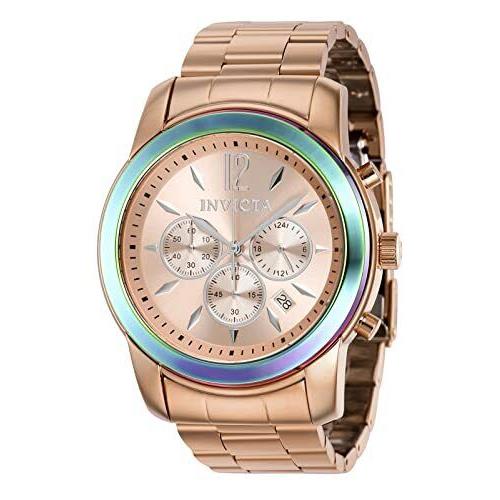 Invicta Men`s 40493 Specialty Quartz Chronograph Rose Gold Dial Watch